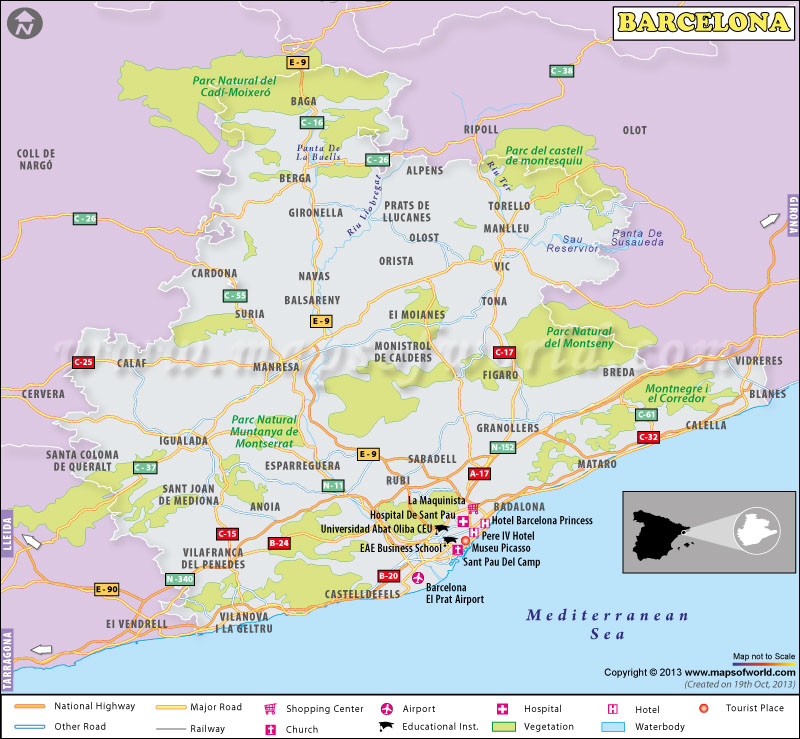 A part of the “old city,” gothic quarter is home to . Barcelona Map City Map Of Barcelona Spain