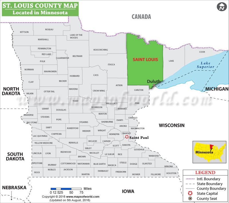 Map Of St Louis County St. Louis County Map 