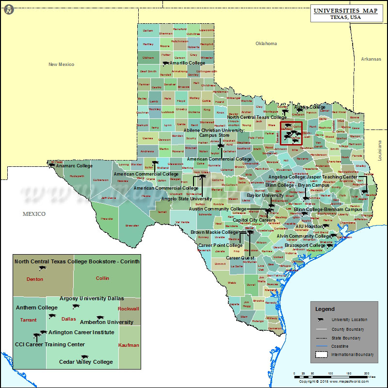 Texas Map.