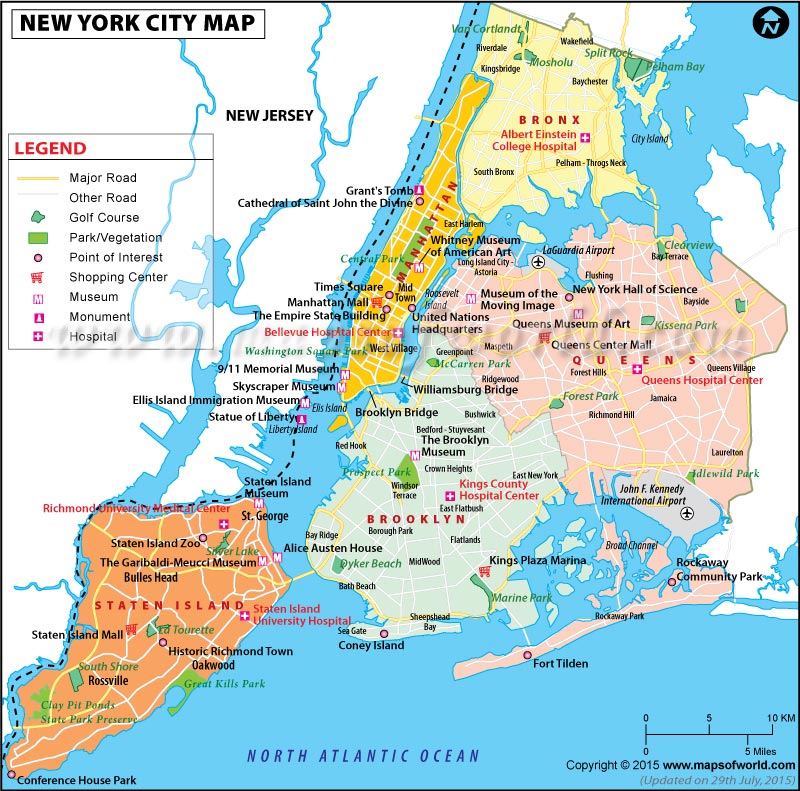 NYC Map New York City Map Map Of New York City New York City Map 