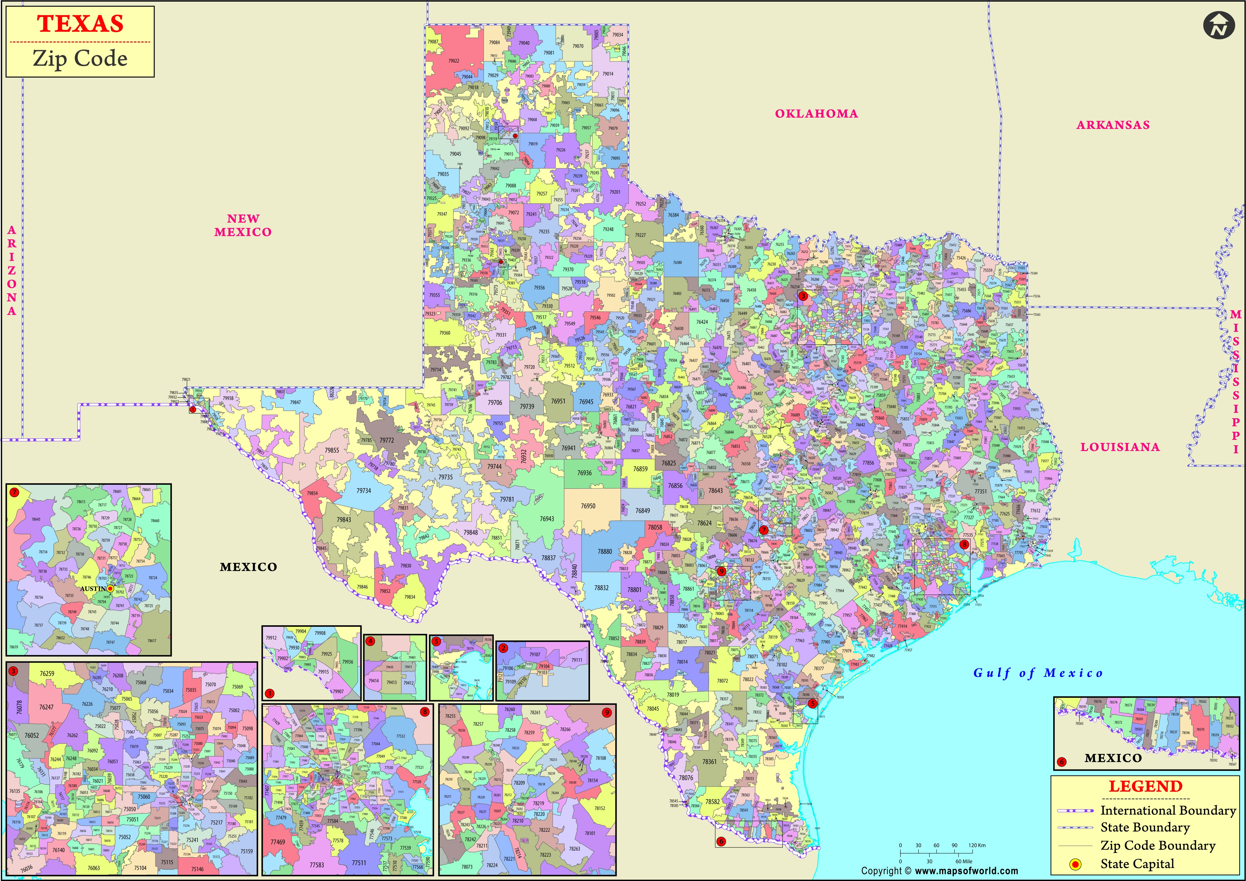 Houston Map With Zip Codes And Cities Texas Zip Code Map 