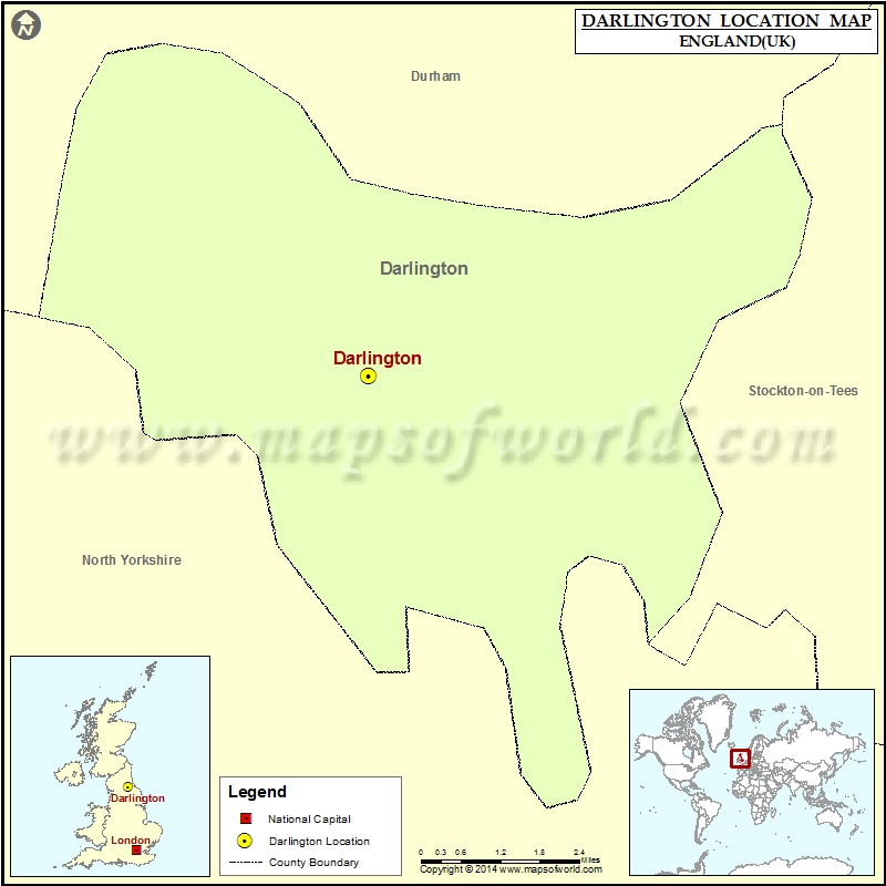 Where Is Darlington Location Of Darlington In England Map Darlington Location Map 