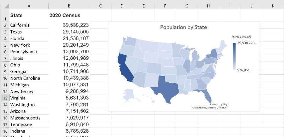 How Do I Create A Map In Excel Infoupdate Org Population Map Chart 