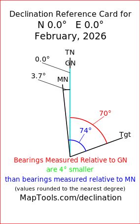 Maptools Products Custom Declination Reference Sheet - Premium Nature Art Gallery - 4K