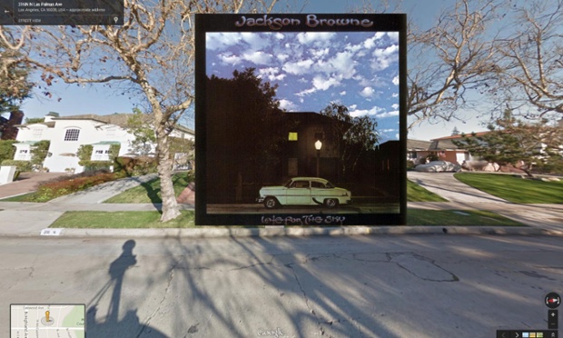 Album covers in Street View