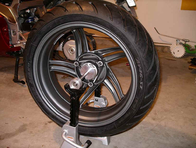 Aprilia motorcycle wheel balancer