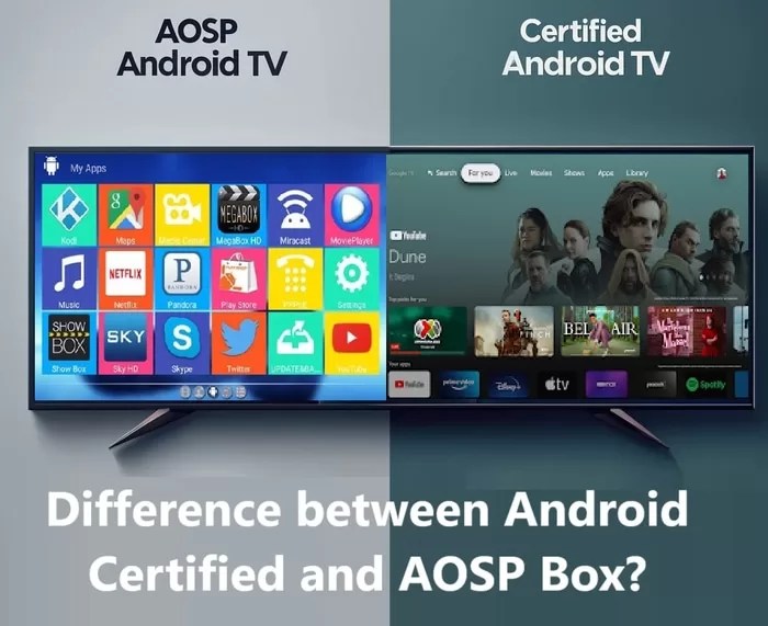 Know Google Certified (Certified Play Protect) Os Devices Vs Google AOSP Android devices, google certified android tv li