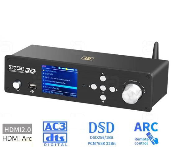 Ayino HD950 DAC 32Bit DTS Atmos HDMI Arc Decoder Price in India