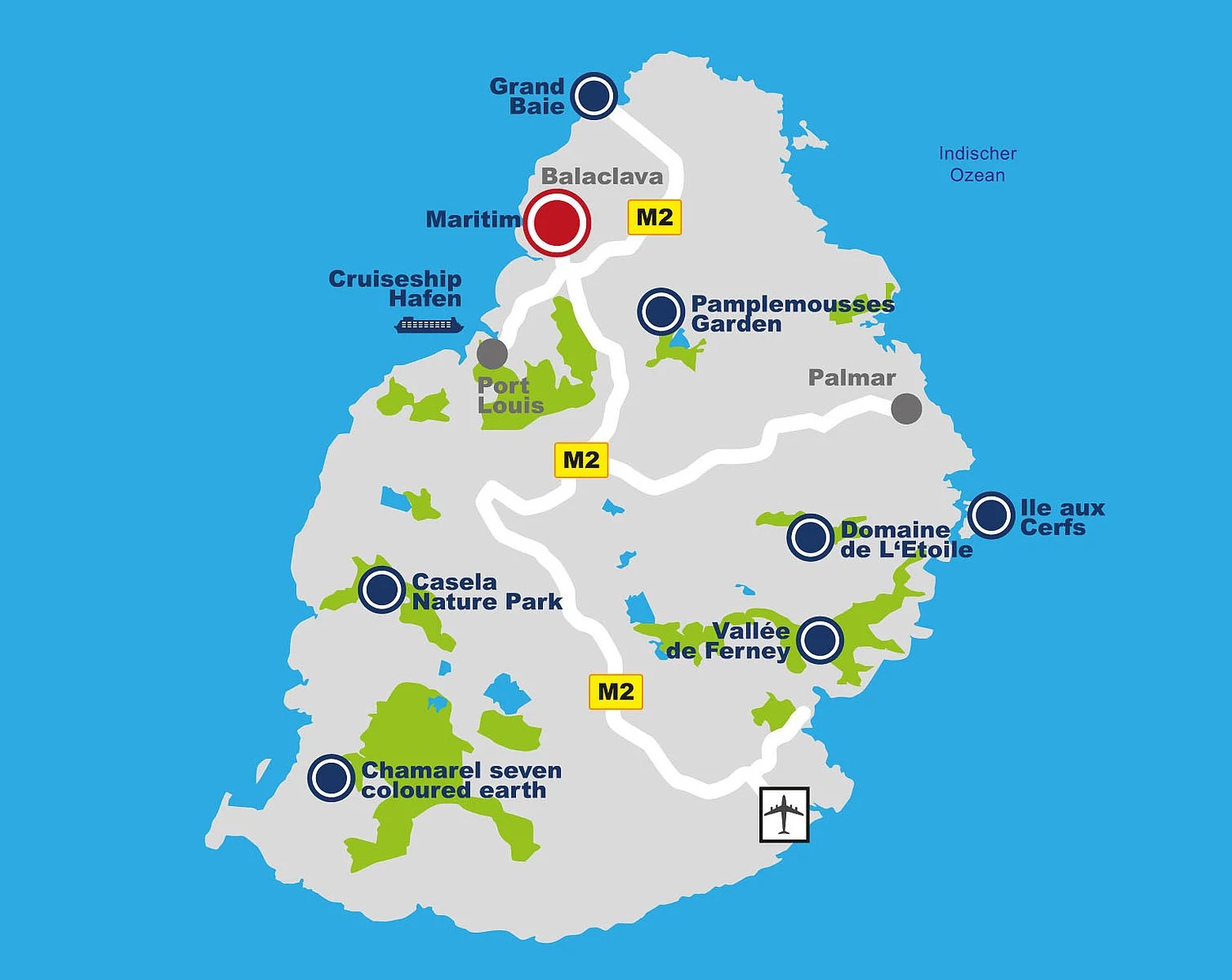 Directions Maritim Resort Spa Mauritius Csm Anfahrt Mau 2 Caf32b5641 