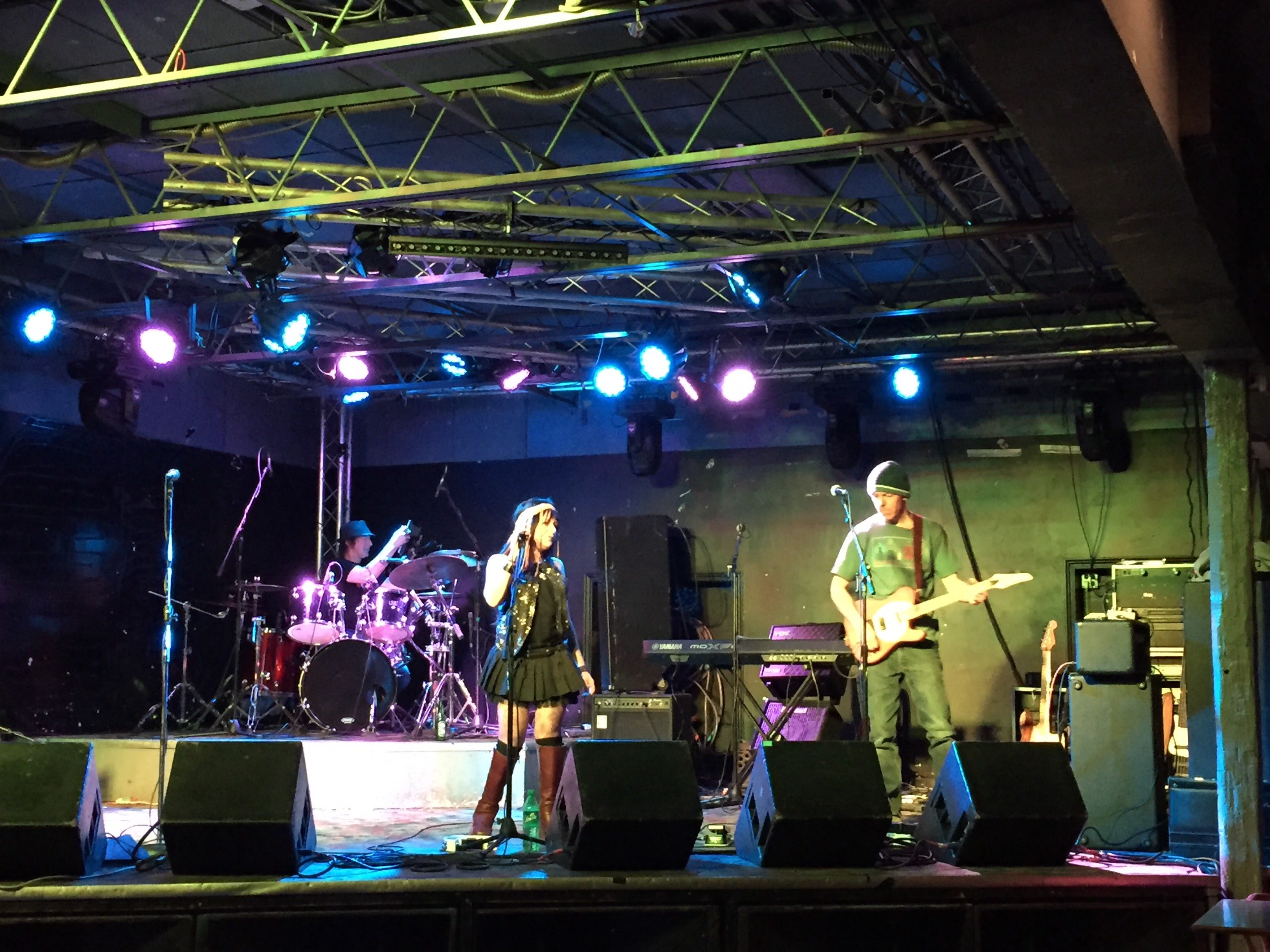 RAM performing with Benny Rave kit, Mayerling Rivera vocals, Mark Dobis GUITAR