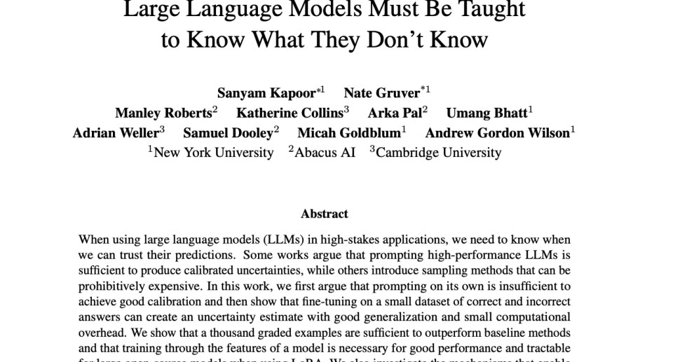 Enhancing Trust in Large Language Models: Fine-Tuning for Calibrated Uncertainties in High-Stakes Applications Enhancing Trust in Large Language Models: Fine-Tuning for Calibrated Uncertainties in High-Stakes Applications