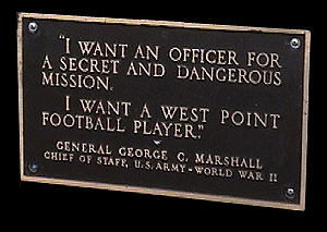 Mac jones #10 of the new england patriots is looks to pass during the game against the miami dolphins at gillette stadium on september 12, 2021 in. Marshall Myth: West Point Football Plaque - George C. Marshall Foundation