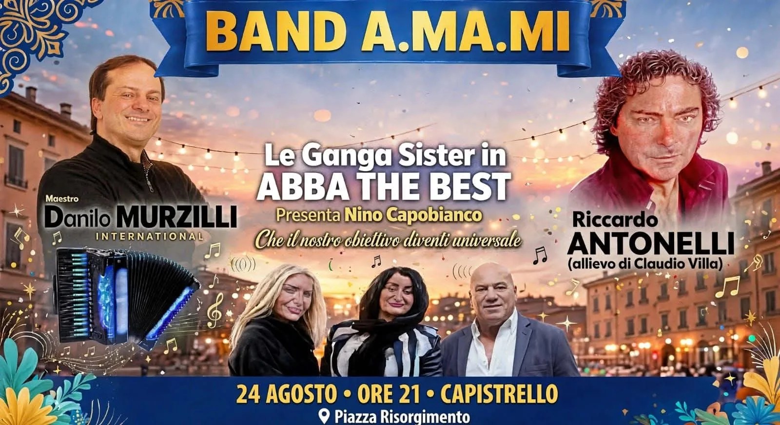 DUE SERATE DI GRANDE MUSICA E SPETTACOLO TRA CAPISTRELLO E AVEZZANO: ECCO GLI APPUNTAMENTI