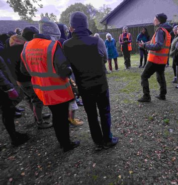 A small section of the participants in the Bat Walk