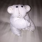 white towels with flash