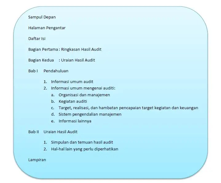 Dengan kolusi, kecurangan lebih sulit . Contoh Laporan Audit Internal Di Perusahaan