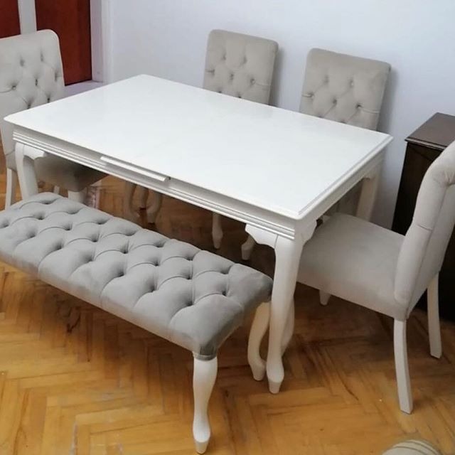 Solid Wood Dining Table Foldable Multifunctional Dining Table And Chair Combination Dining Table With Four Stools Shopee Malaysia