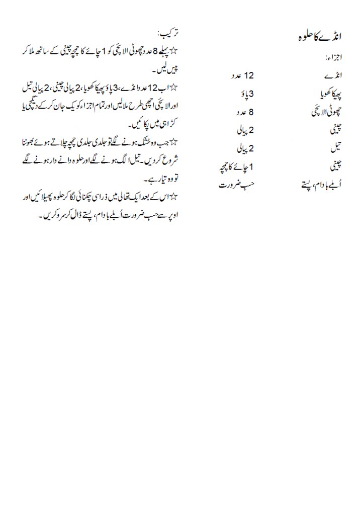 Aam Ka Halwa Recipe In Urdu Gif 646 1116 Calligraphy Recipes Urdu You can also share this recipe.