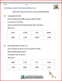 5th grade place value worksheets