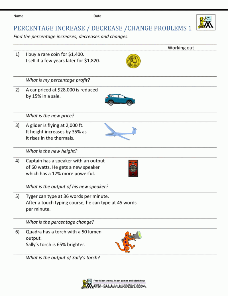 The Percent Increase Or Decrease Of Whole Number Amounts With - Minimal Pictures - Professional Ultra HD Collection