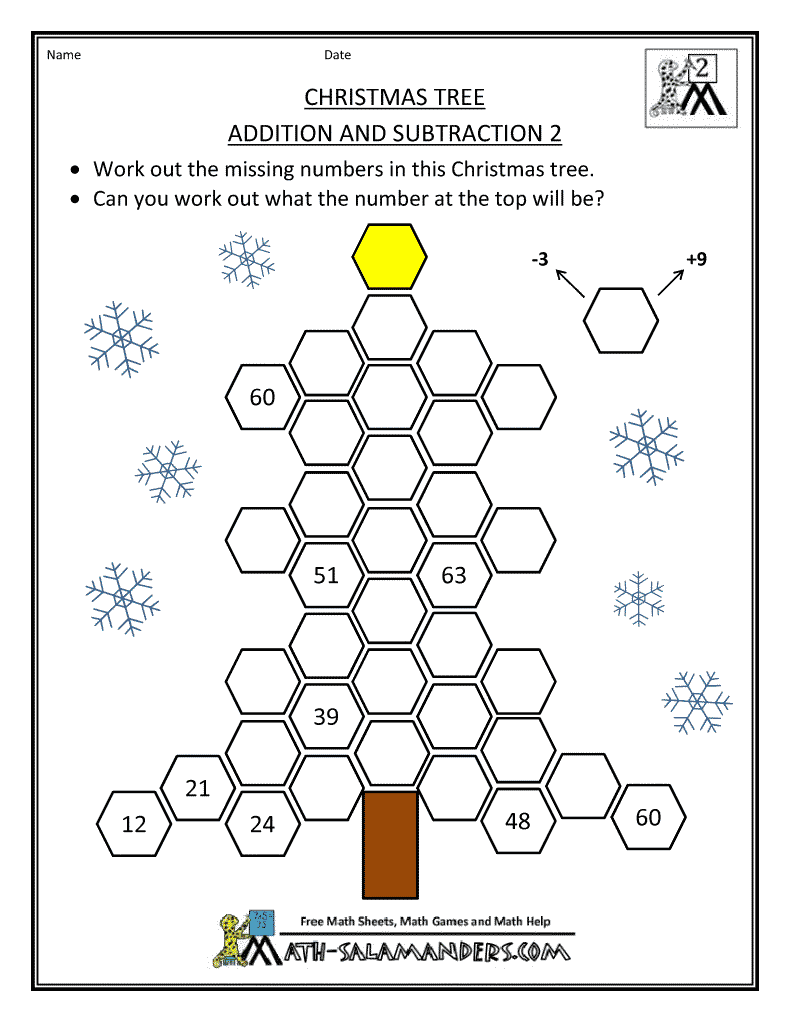 christmas math activities