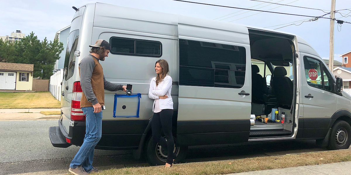 Installing Shore Power Inlet for a Conversion Van - Mathers On The Map