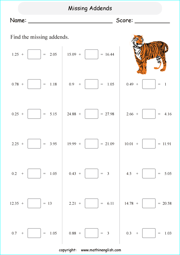 decimals class 5 worksheets multiplication 5th grade math practice