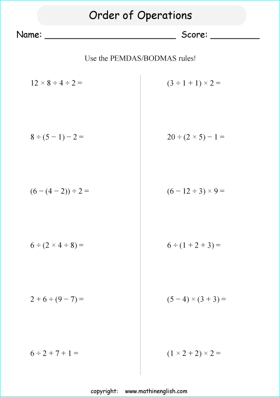 printable primary math worksheet for math grades 1 to 6