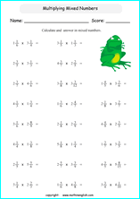 fraction worksheets for primary math grades 2 to 6 that can be used in