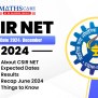 CSIR NET Exam Date 2024: December - MathsCare - 2025