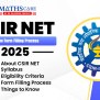 CSIR NET Exam Form Filling Process 2025 - MathsCare 2025