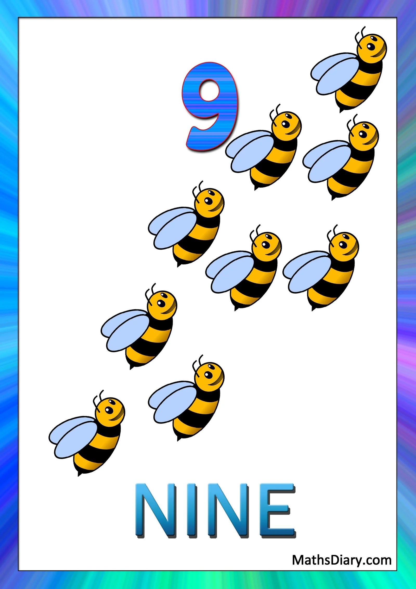 recognition of numbers nursery math worksheets page 5