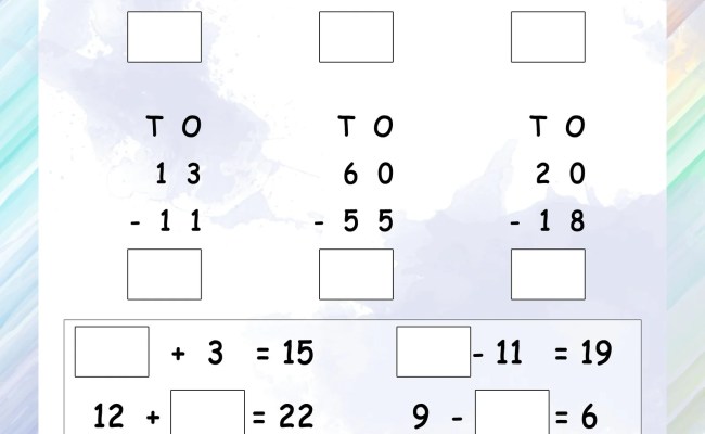 addition and subtraction worksheets for grade 1 class 1 maths worksheet otosection