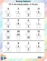 find the missing numbers math worksheets mathsdiarycom