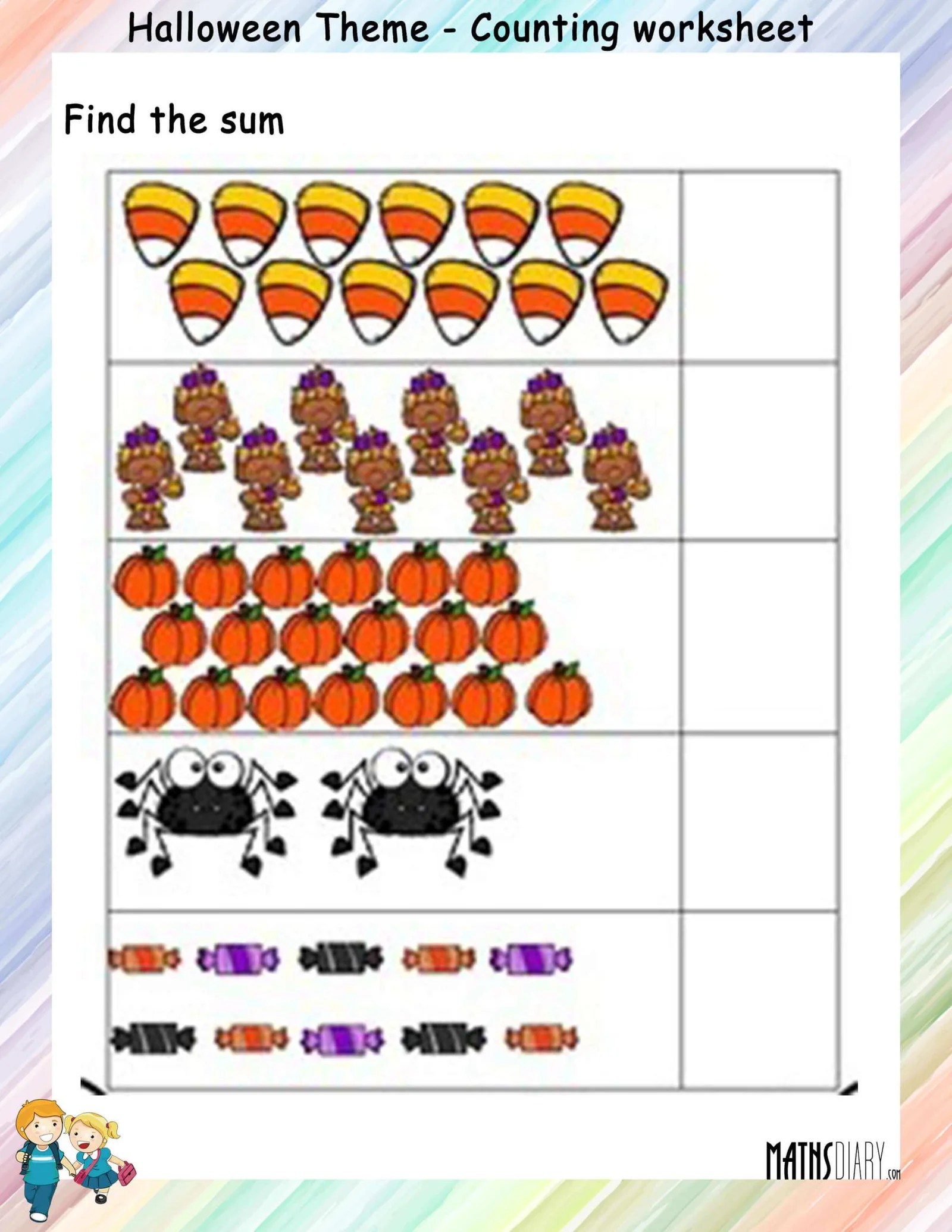 Take a look at all the free number worksheets here on planes & balloons!. Simple Counting Of Colorful Objects Math Worksheets Mathsdiary Com