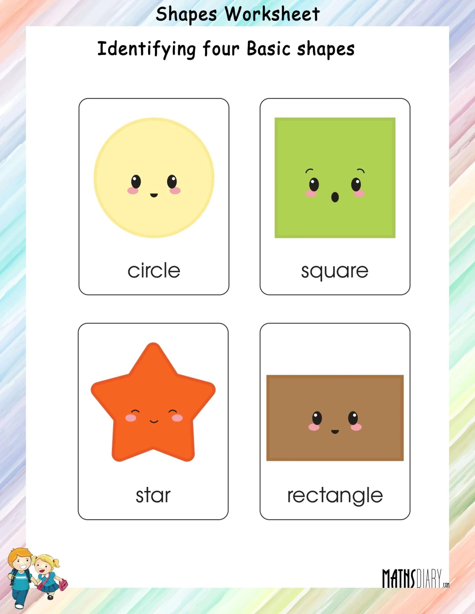 shapes grade 1 math worksheets