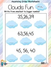ascending order worksheets math worksheets mathsdiary com