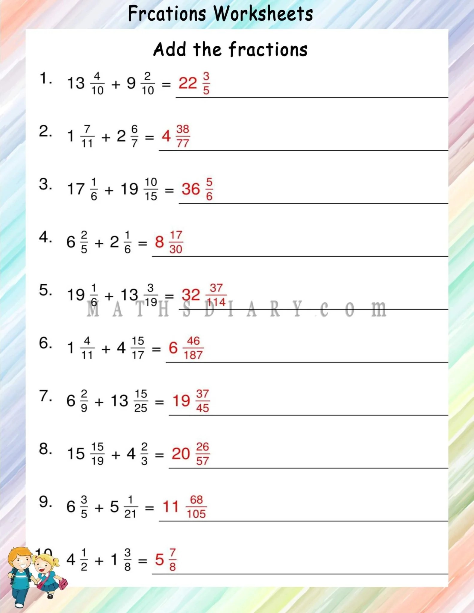 Grade 7 math worksheets