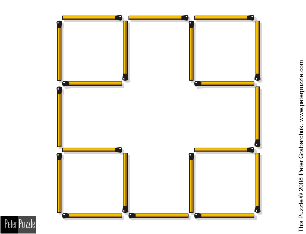 The object of the puzzle is to move 3 . Matchstick Frame Puzzle Solution