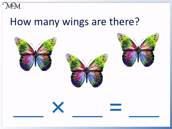 Example of writing a multiplication sentence