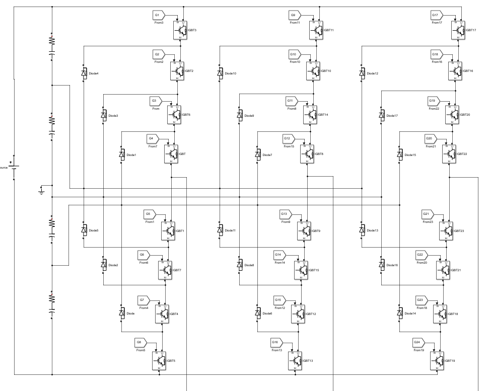 Spwm Diode Clamped 5 Level Inverter File Exchange Matlab