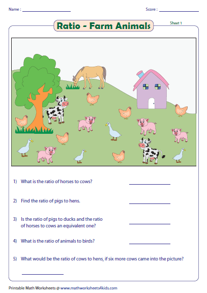 Ratio word problems worksheets