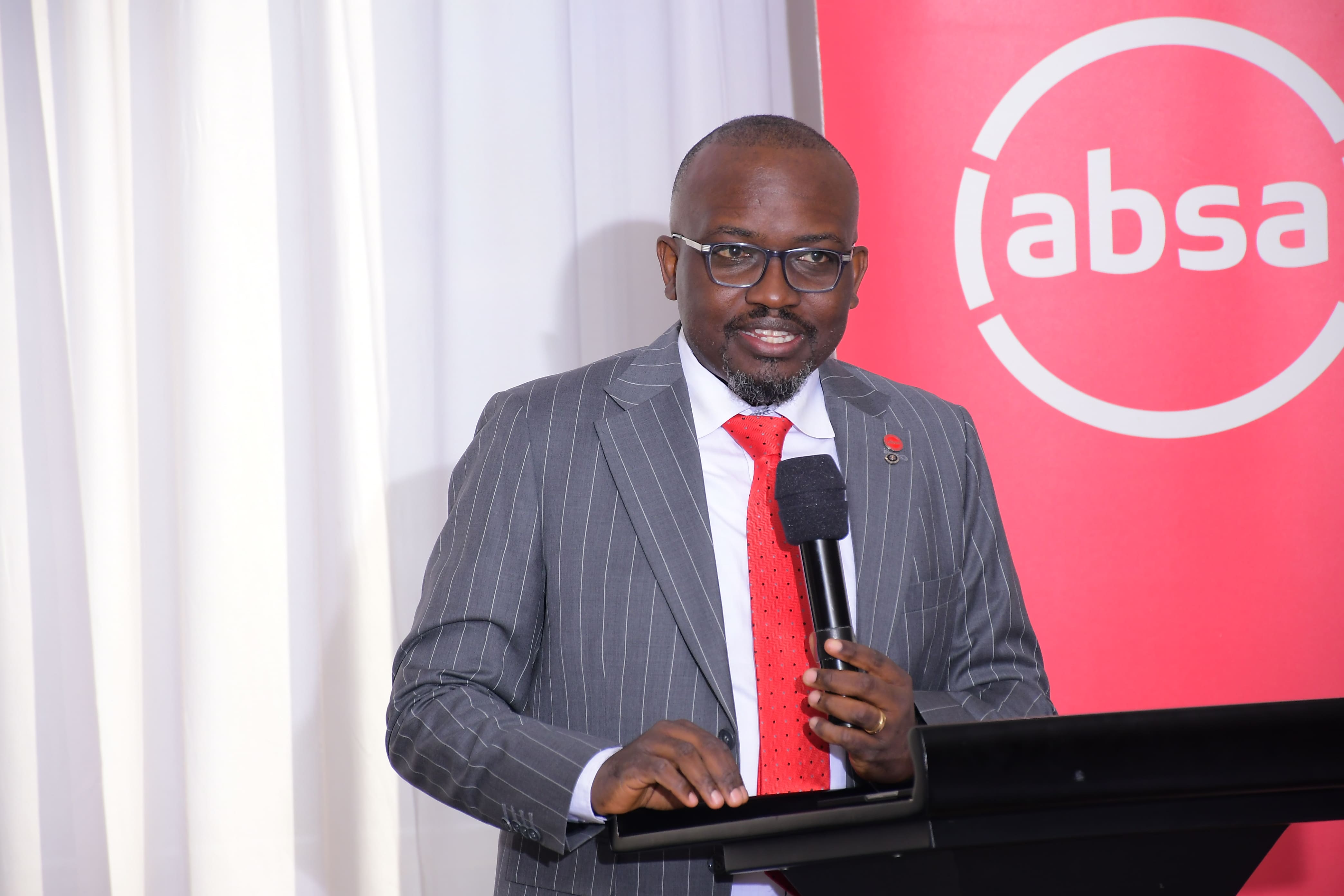 Absa MD David Wandera address the Data Privacy and Compliance Workshop held at Golden Tulip.