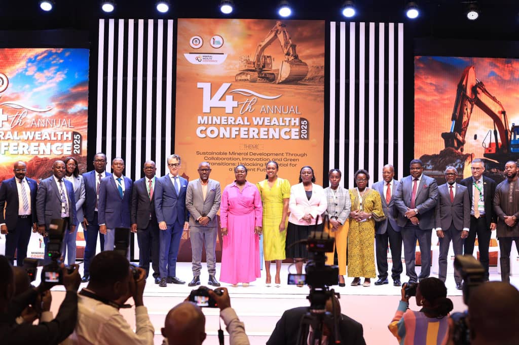 Sector stakeholders pose for a photo at the 14th Mineral Wealth Conference.