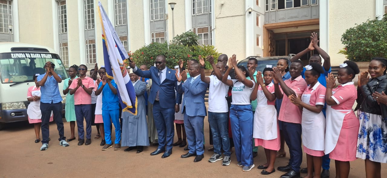 The Second Deputy Katikkiro, Owek. Robert Nsibirwa Waggwa, flags off the exercise.