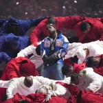Kendrick Lamar at the Super Bowl halftime show