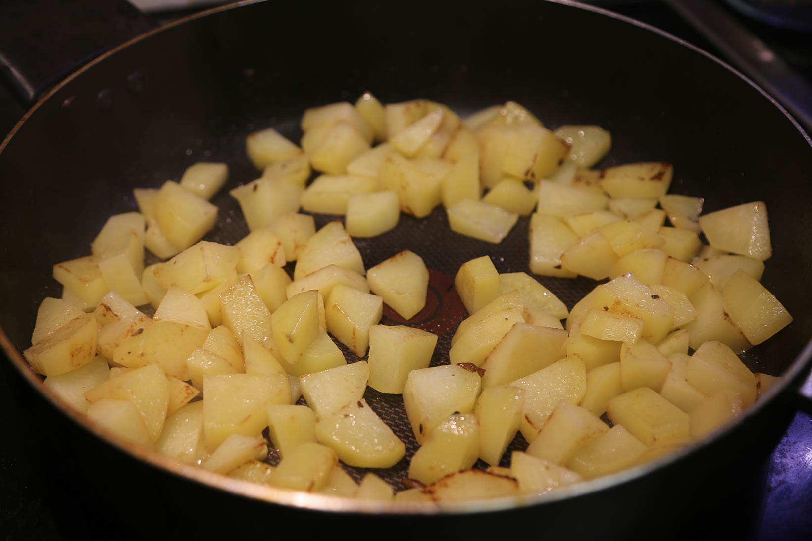 fry potatoes for the stew