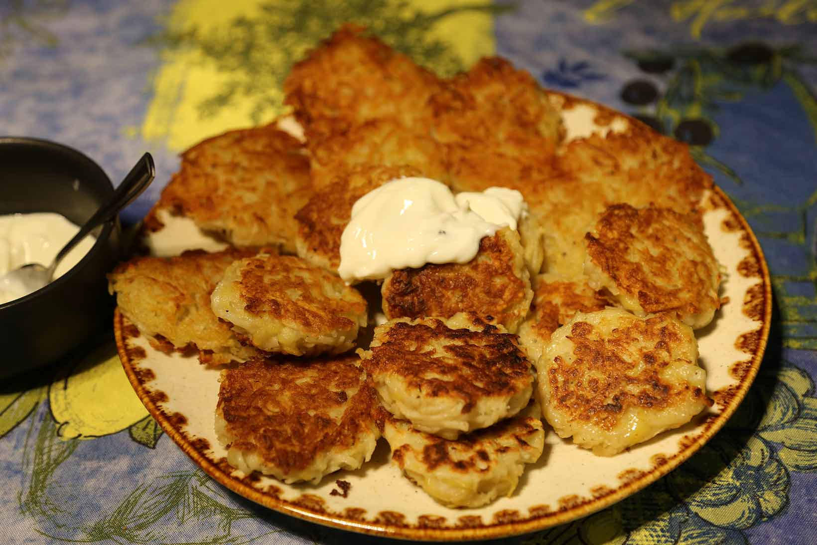 serve deruny with sour cream