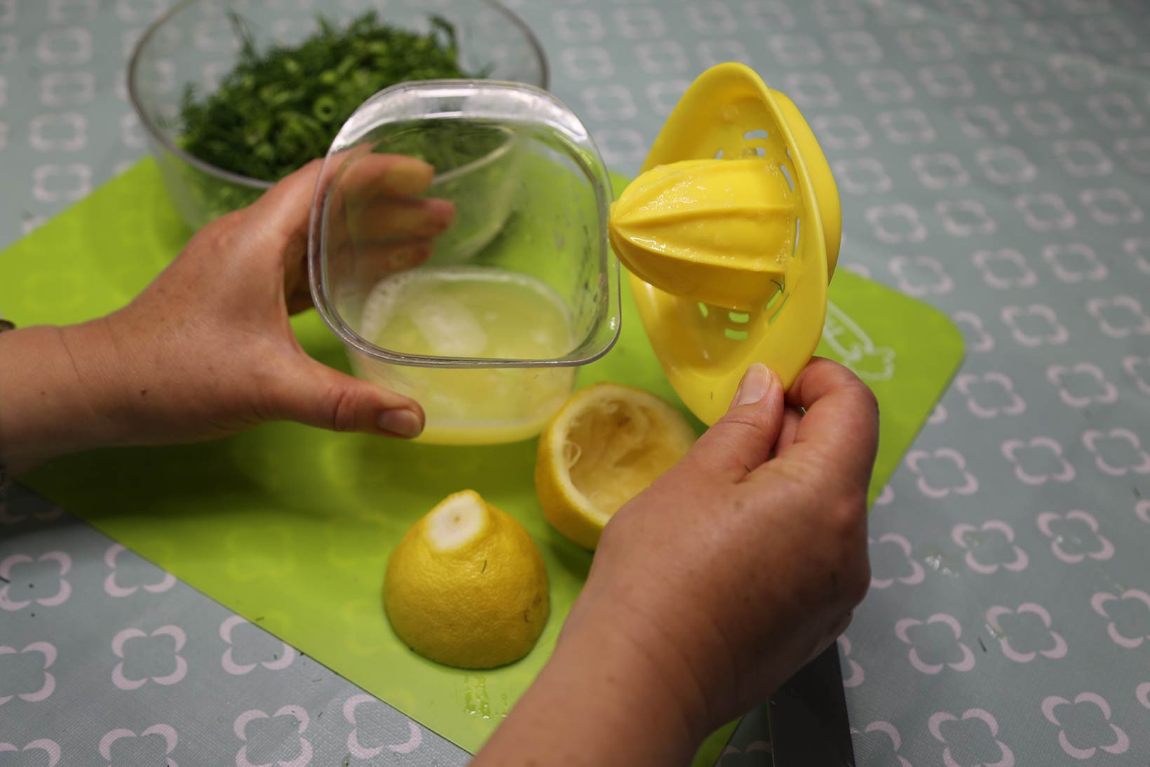 Squeeze the lemon
