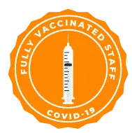 vacciated staff badge